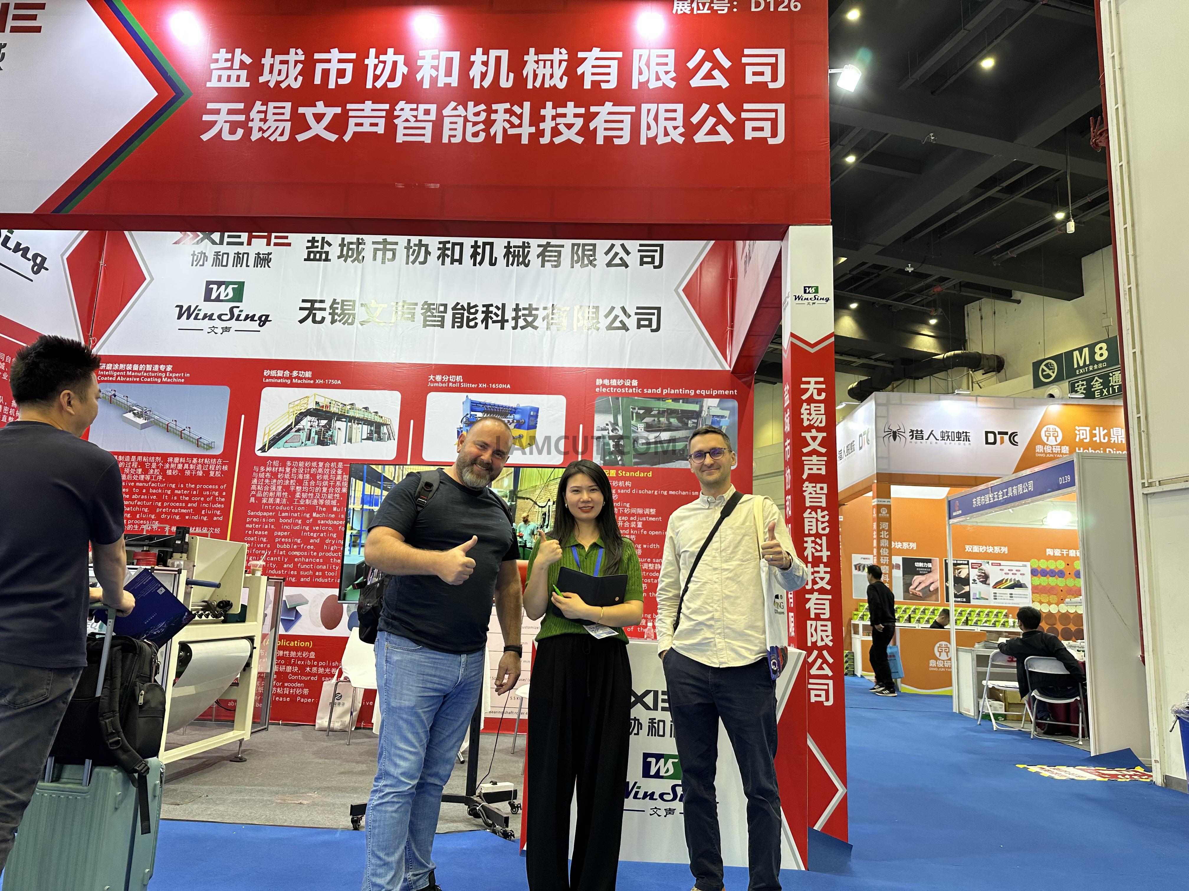 Yancheng Xiehe Machinery Co., Ltd.  at the 7th China (Zhengzhou) International Abrasives and Grinding Exhibition, which came to a successful conclusion！
